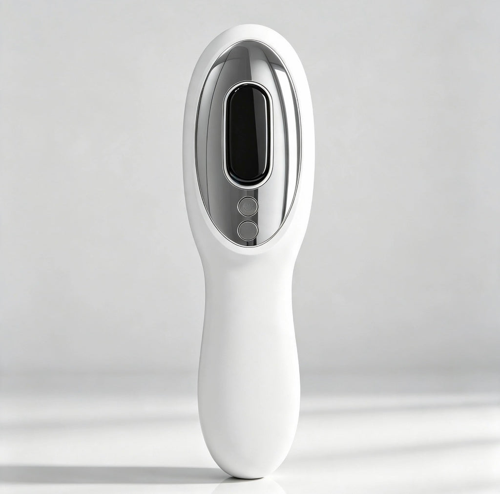 JEMAI GlowComb™ — White Rechargeable Scalp Massager & Hair Oil Applicator