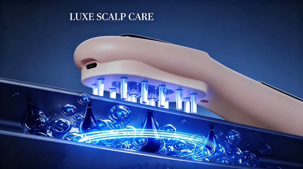 JEMAI GlowComb™ — Rechargeable Scalp Massager & Hair Oil Applicator
