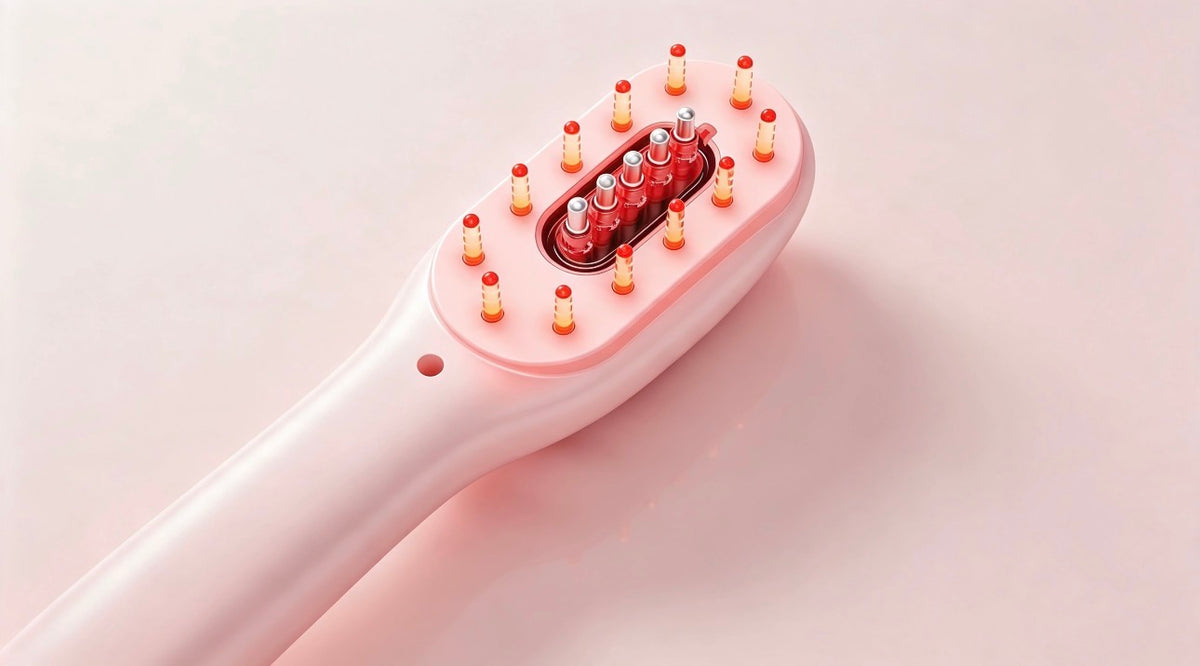 JEMAI GlowComb™ — Rechargeable Scalp Massager & Hair Oil Applicator