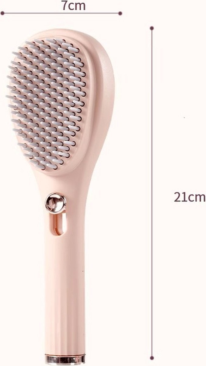 JEMAI Easy-Glide Self-Cleaning Comb – Beige ✨