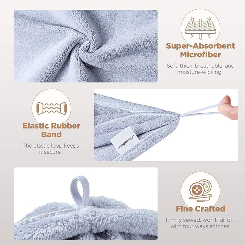 JEMAI Cloud Hair Towel Wraps – 3 Pack