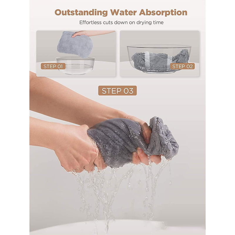 JEMAI Cloud Hair Towel Wraps – 3 Pack